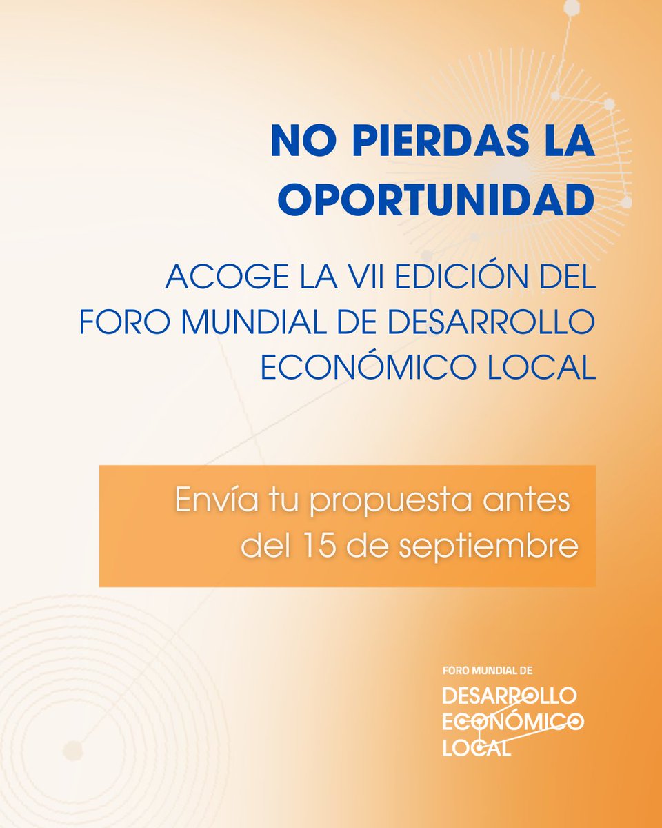 World Forum of Local Economic Development (WFLED) tweet media