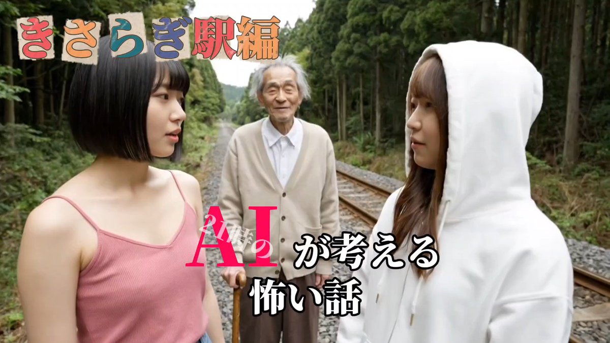 doseisan7208's tweet photo. いよいよ明日21時～
YouTubeにて、きさらぎ駅本編公開です
https://t.co/xXThaB029S
#21時のAI
#AIが考える怖い話
#AIが考えるヤバすぎる世界 https://t.co/TgdYJo6OnB