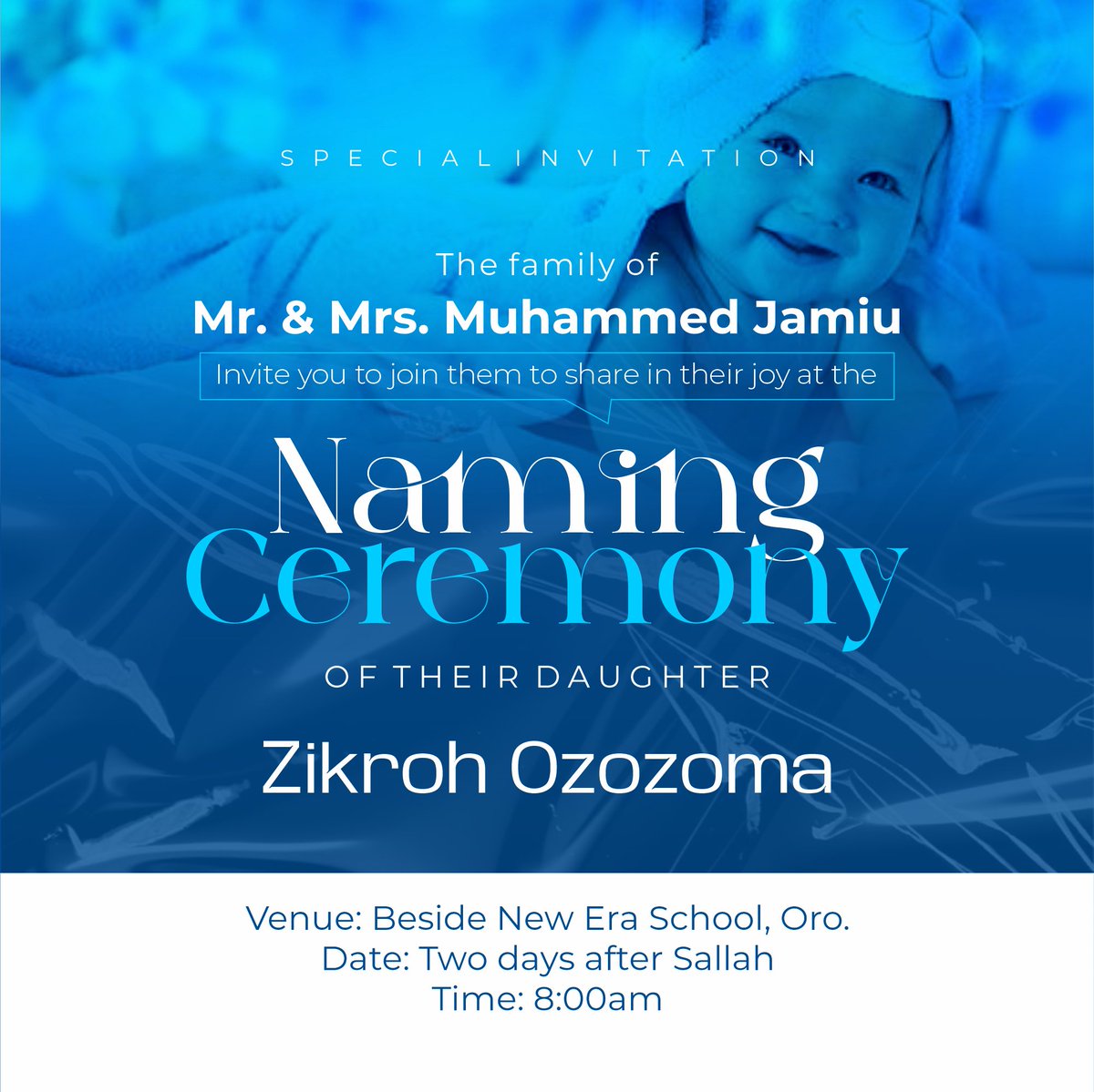 BigHabby's tweet photo. Naming Ceremony Flyer Design ✅ https://t.co/lqx5az7qtJ