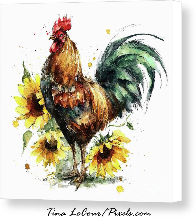 Rooster Among The Sunflowers 2...Available here..tina-lecour.pixels.com/featured/roost…

#BIRDSTORY #BirdsSeenIn2025 #rooster #chicken #chickens #farmgirl #farmer #farming #Farmers #eggs #wallart #wallartforsale #painting #artforsale #kitchen #kitcheninspiration #kitchendecor #interiordecor