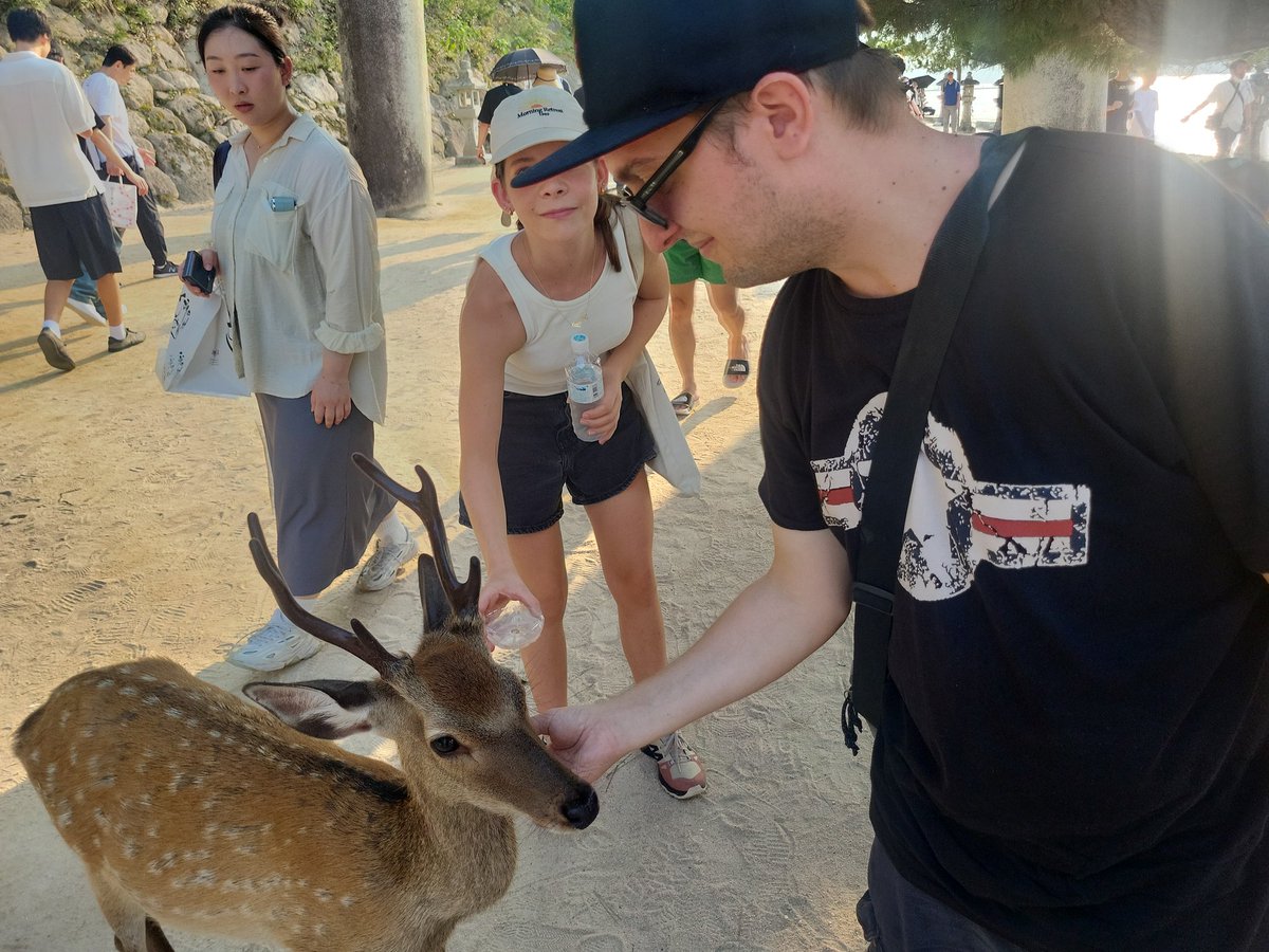Stephoxas's tweet photo. Als nächstes gingen wir nach Osaka. Osaka war Verhältnismäßig ruhig, Dennoch auch sehr schön insbesondere am Abend. In Kobe waren wa kurz um Rote Pandas zu sehen und gingen dann nach Hiroshima weiter. In Hiroshima war insbesondere die Fähre und Miyajima mit Rehen superschön 🙏🏻🥳 https://t.co/FuY9Z21Dv4