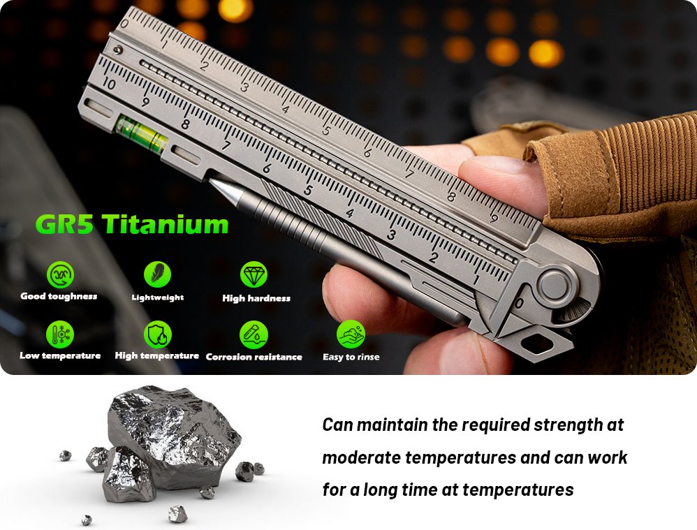 TechnikWheel's tweet photo. Titanium Multifunctional EDC Foldable Measuring Ruler

👉 https://t.co/5lW3Rnzwd3

Gr5 Titanium.All-in-1.CNC machining dimension line.Multi-purpose measurement.

#survival #kickstarter #ruler #EDC #multitool #camping #outdoor #crowdfunding https://t.co/BmgLLDJ3nr