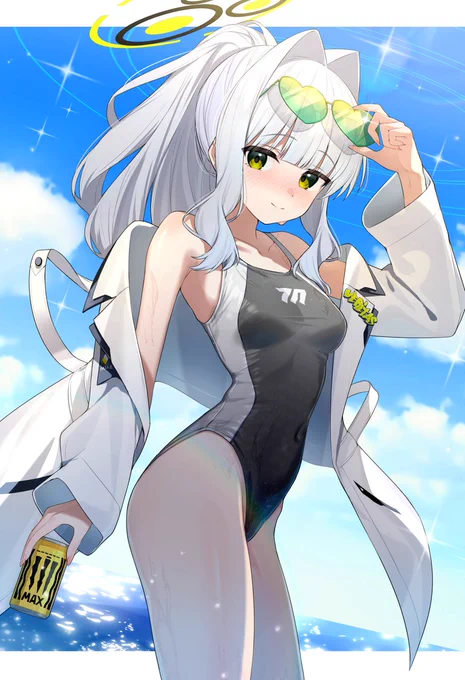 競泳水着ハレ #ブルアカ #ブルーアーカイブ