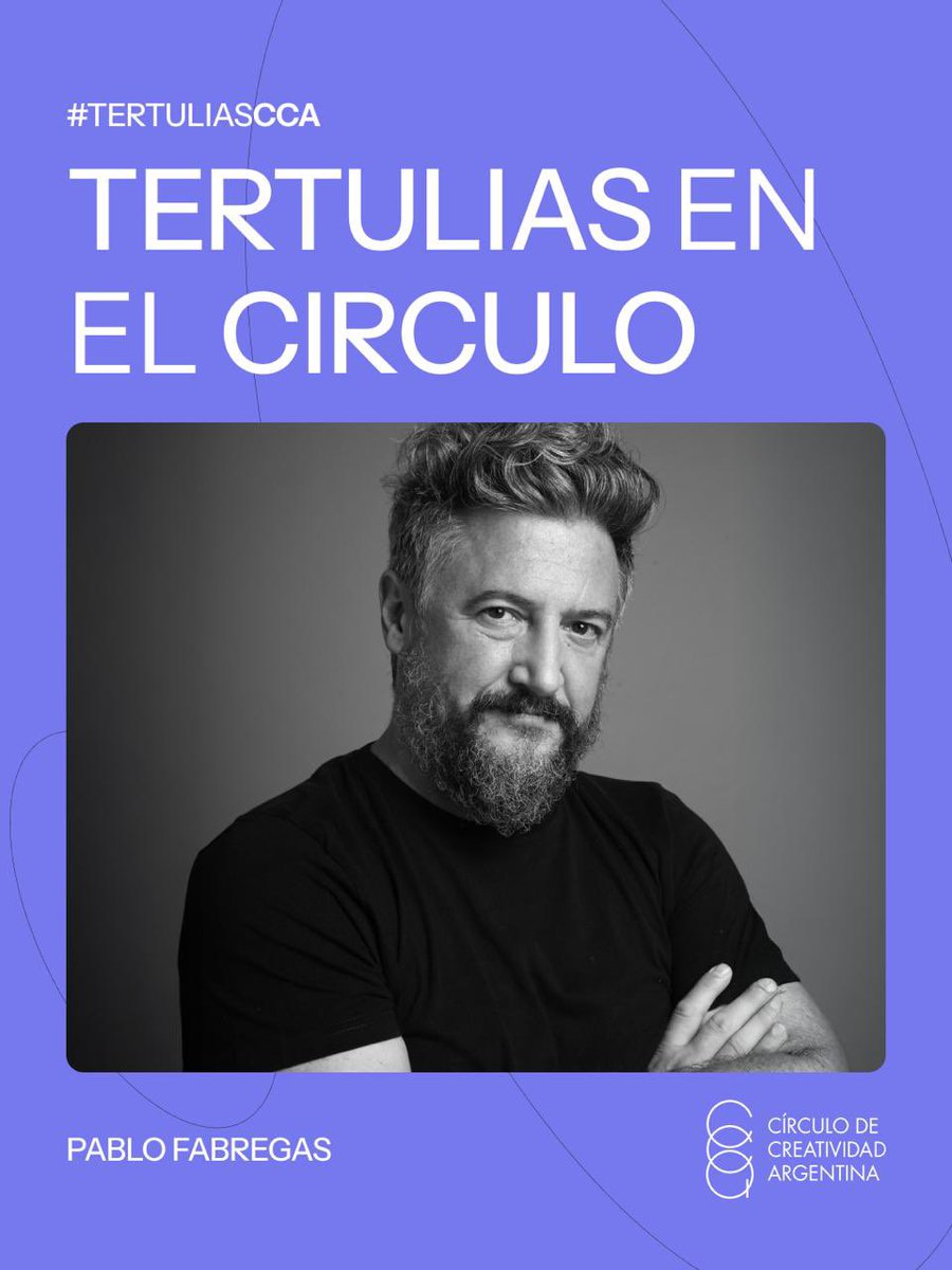 Tertulias en el Círculo: para deleite de industriales y bachilleres, nos visita Pablo Fábregas 🙌 

Actor, productor, guionista, referente indiscutido del stand up argentino e influencer.

📌 Jueves 28 de agosto- 19hs.

😎 Solo para Socios/as CCA Anotate: creatividadargentina.org