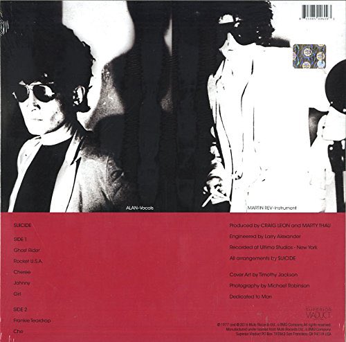 48 years ago
Suicide is the debut studio album from i and <a href="/ALANVEGAHQ/">ALAN VEGA OFFICIAL</a> (Suicide), recorded at Ultima Sound Studios in New York and released in 1977.

#punk #punkrock #protopunk #suicide #martinrev #alanvega #history #punkrockhistory #otd