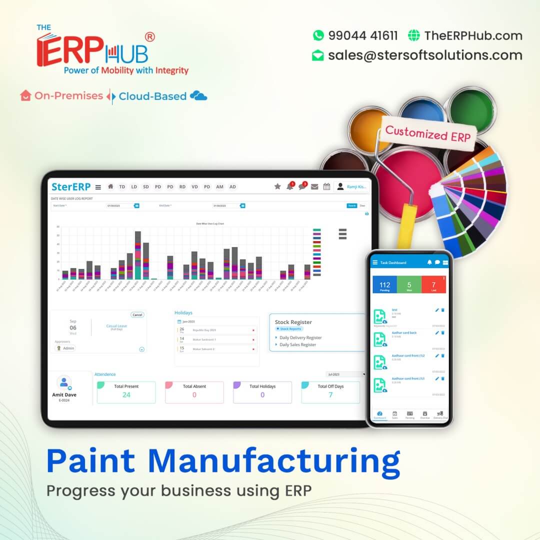 TheERPHub's tweet photo. Transform Your Paint Manufacturing Business with TheERPHub!

#PaintManufacturing #RealTimeManagement #AutomatedTracking #ProductionPlanning #OnPremisesSolutions #BusinessGrowth #customizederp #erpsoftware #clouderpsoftware #TheERPHub #StersoftSolutions #vadodara https://t.co/DhvkJCvgRE