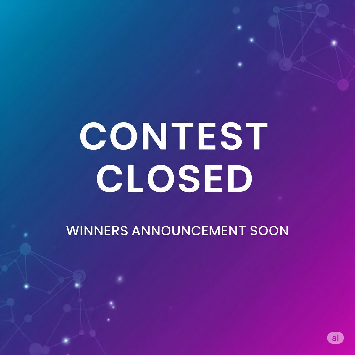 🔒 Submissions are officially CLOSED! What an incredible competition!

Huge shoutout to everyone who referred, competed, and supported the ChainPilotAI ecosystem. We're blown away by the response!

The results are being calculated! We're now cross-checking all the data to find