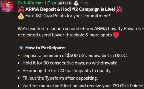 InvestingDams's tweet photo. Short mission with @gizatechxyz  

This might be a good time to make a $500 deposit at 15% APR ! 

The Giza Points are different from those in the deposit and will be valued for Season 2, which should be ending soon. 

I just added $1000 to my side of my take profit on $ETH https://t.co/uc8nCKoeUQ