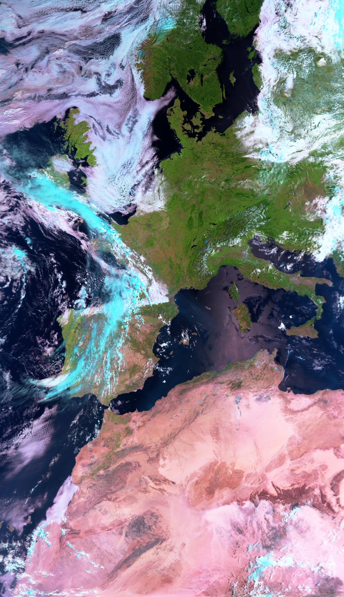 Metop B  System AHRPT RGB 18 Aug 2025 UT 09.21
