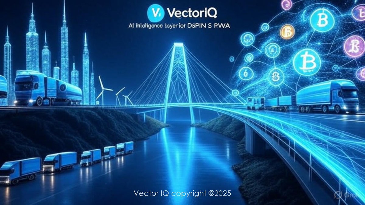 Powering supply chains with AI &amp; crypto.
$VECTORIQ bridges logistics, energy &amp; real-world assets into the decentralized economy