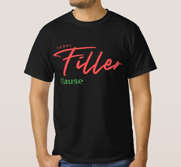 shirtparking's tweet image. Cobol Programming Filler Clause T-Shirt zazzle.ca/cobol_programm… via @zazzle #Programming #COBOL #MainframeProgramming #Filler #Zazzle #tshirt #ShirtParking