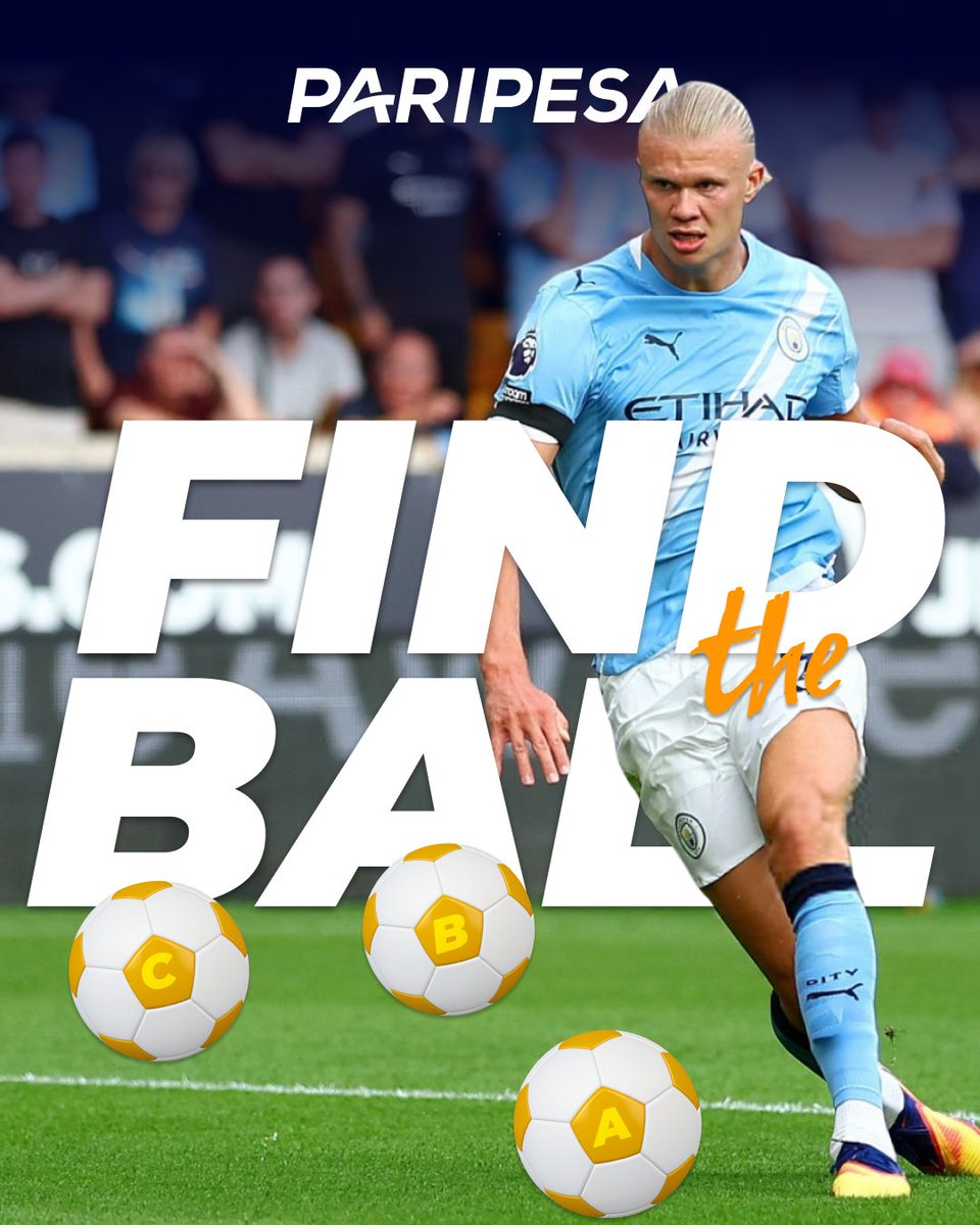 paripesa's tweet photo. 👏 Erling Haaland has already scored a brace in the 2025/2026 Premier League. 👀 But let's help him find the ball in this situation
❓ A, B or C ❓
#findtheball https://t.co/GtjFT8osLf
