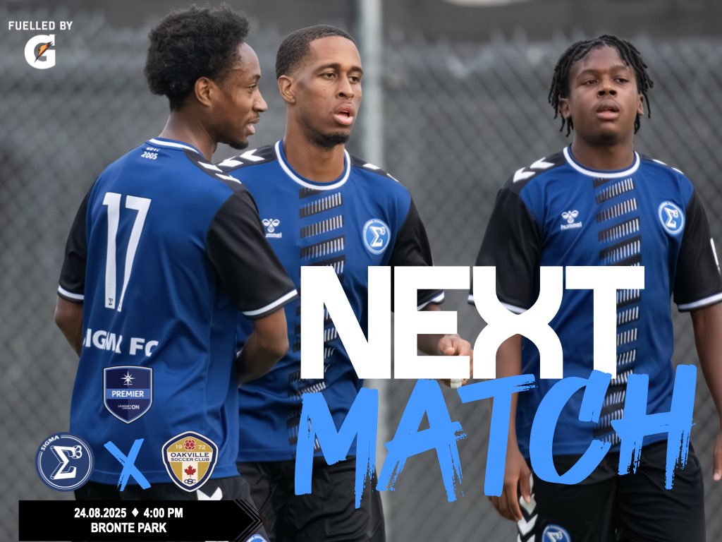 Next Match!

📅: Sunday August 24, 2025
🕛: 4:00pm
🆚: Oakville SC
🏟️: Bronte Park

#FuelledByG <a href="/Gatorade/">Gatorade</a> #ForTheFuture
