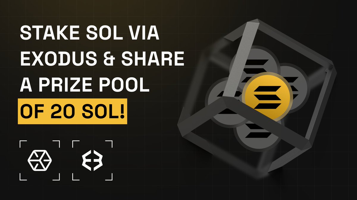 everstake_pool's tweet photo. 1/3 🚀 Our campaign with @exodus is live!

Stake at least 0.1 $SOL with Everstake via the Exodus mobile app (iOS/Android) between Aug 18 – Sep 14 and get a chance to get 1 SOL — 20 winners in total. https://t.co/GjrqKseR8r
