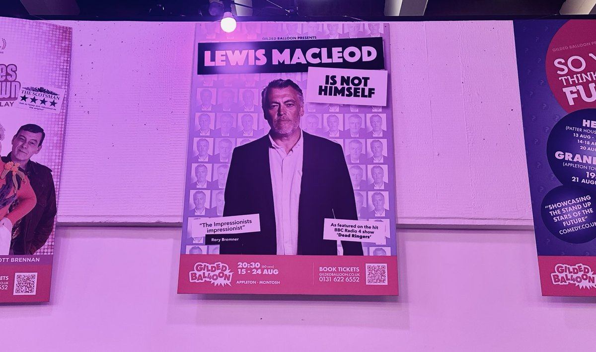 Donald C MacLeod MBE (@donaldcmacleod) on Twitter photo Hilarious Double Dose of my brother <a href="/lewismacleod/">lewis macleod</a> at <a href="/edfringe/">Edinburgh Festival Fringe</a> yesterday 🤣Firstly with <a href="/DeadRingers/">Dead Ringers</a> <a href="/edinplayhouse/">Edinburgh Playhouse</a> then <a href="/Gildedballoon/">Gilded Balloon</a> at the #appletontower where he definitely was not himself but a magical mix of characters …Brilliant🤩🤩 Hilarious Double Dose of my brother <a href="/lewismacleod/">lewis macleod</a> at <a href="/edfringe/">Edinburgh Festival Fringe</a> yesterday 🤣Firstly with <a href="/DeadRingers/">Dead Ringers</a> <a href="/edinplayhouse/">Edinburgh Playhouse</a> then <a href="/Gildedballoon/">Gilded Balloon</a> at the #appletontower where he definitely was not himself but a magical mix of characters …Brilliant🤩🤩
