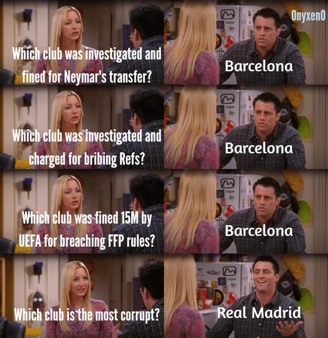 Normal convo with Barcelona fans: