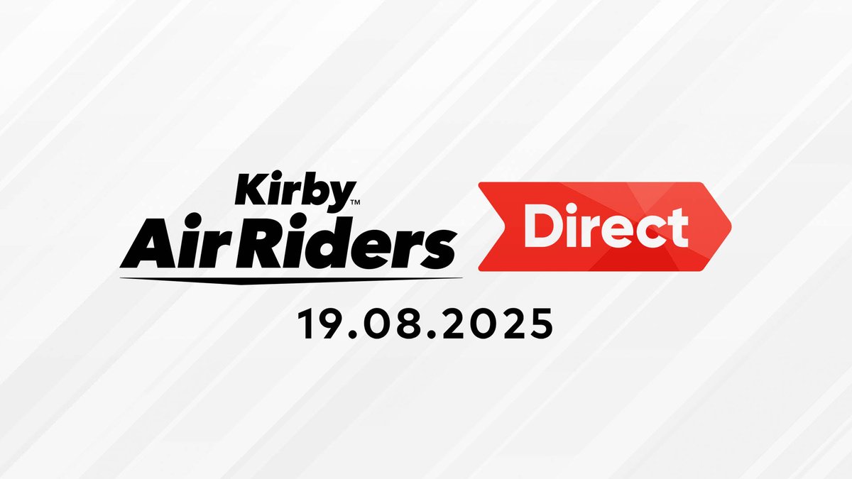 Acompáñanos este 19 de agosto a las 7 a.m. (hora de la Ciudad de México) en un #KirbyAirRiders Direct con el director, el Sr. Sakurai. La presentación en vivo tendrá una duración aproximada de 45 minutos y ofrecerá un vistazo detallado al próximo juego de #NintendoSwitch2.