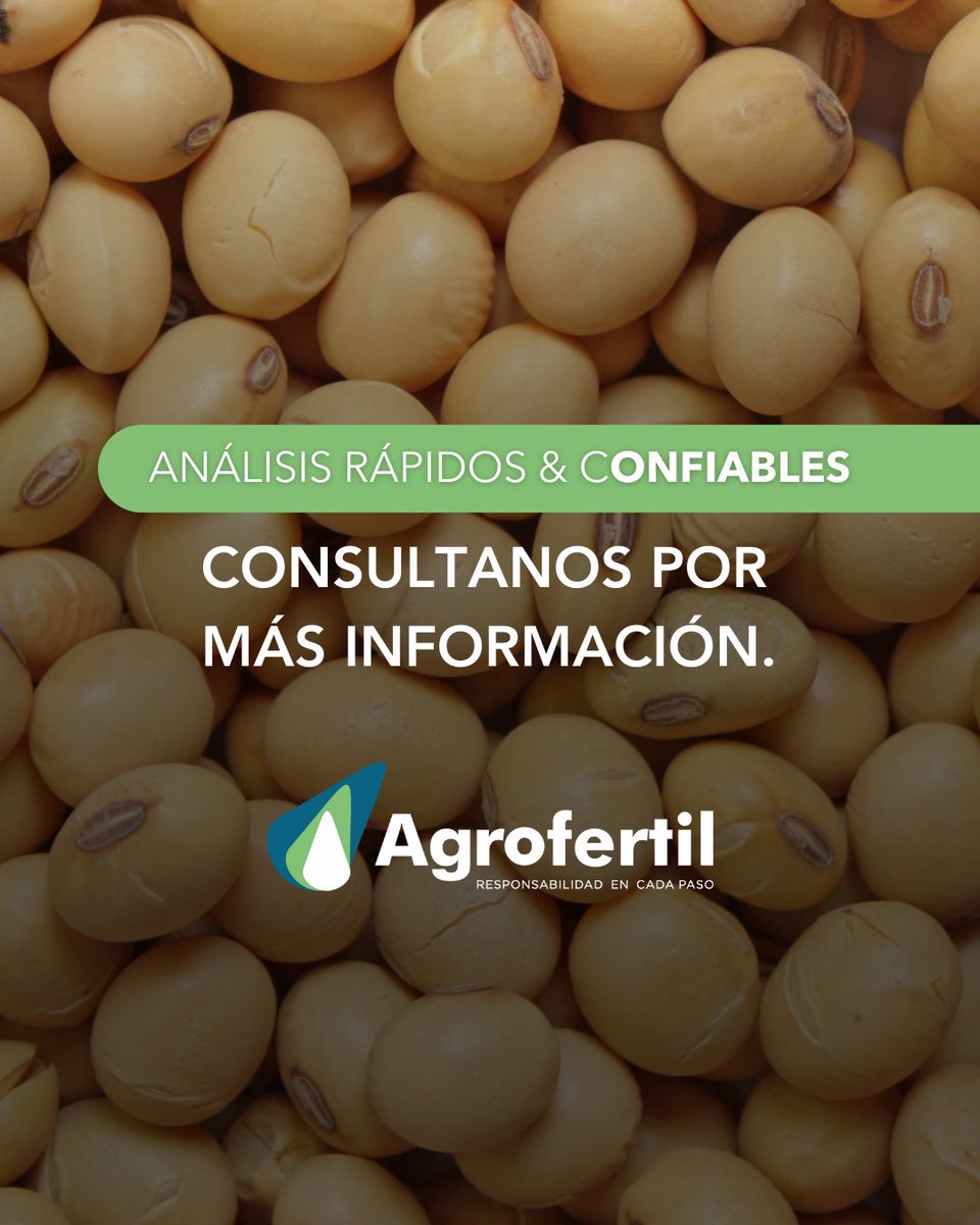 Chequeá el estado de tus lotes.🌱
Realizamos análisis rápidos &amp; confiables.

🇺🇾 Recibimos muestras de todo el país.

Contactanos:
📲4567 7974 / 098 596 930
📧laboratorio@agrofertil.com.uy
‌