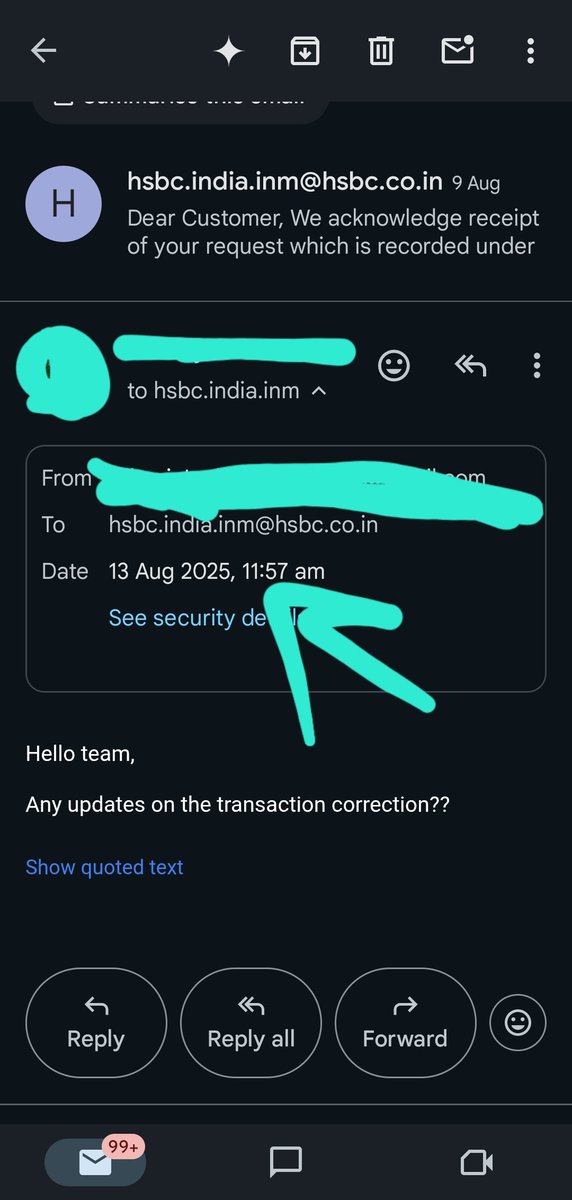 nikks_you_know's tweet photo. @HSBC @HSBC_IN you guys don't look into the matter even after this many days from 9 August I have raised the consent with the exact invoice on mail still no replay https://t.co/4rV8NOgh15