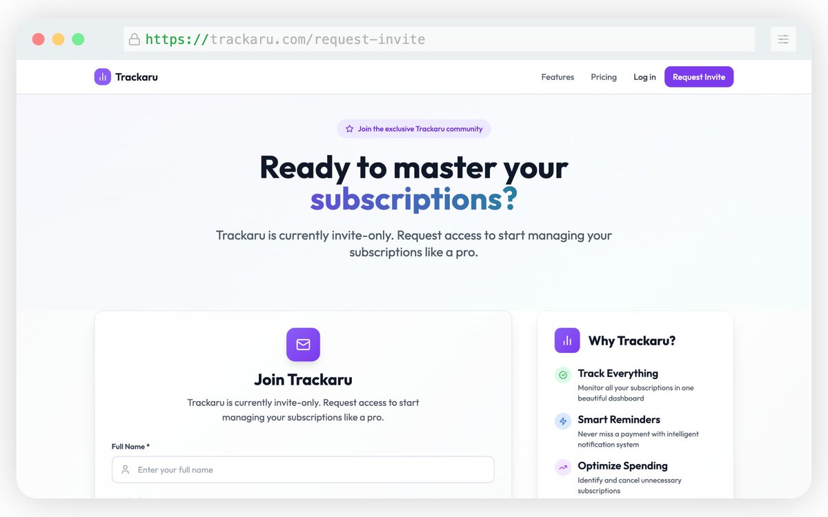 cdrrazan's tweet photo. Trackaru began out of frustration that I think many people can relate to. I had only one payment card with a yearly limit, and every time I added funds, I had to figure out the remaining balance myself. Because of the card’s strict limit, I couldn’t make purchases spontaneously and had to carefully track every transaction to ensure subscriptions wouldn’t be canceled. Existing local tools either didn’t work for me or were too expensive for solo developers and small teams.

The moment that pushed me to act was when I forgot to cancel a trial and lost a lot of money. Eventually, I got it back, but the hassle made me realize how much time and energy I was spending just to keep track of subscriptions. That’s when I decided to build the app. 

Trackaru, in general, is a subscription management app that helps you keep track of renewals, balances, and categories. You can set up multiple workspaces, organize your subscriptions, add your payment methods without sharing sensitive details, and see analytics like payment history or currency conversions. 

Trackaru has different plans to fit your needs: a free tier with some limits, an affordable Pro plan with more features, and a Premium plan with no limits. The app is still growing. Right now, it’s all manual, but automation and new features are coming soon. The app isn't fully launched yet, but you can request an invite at https://t.co/TZNU3kUP1k

Building this has been a real learning experience, shaped by the frustrations I faced and the search for a better way. 

I’m curious: how do you keep track of your subscriptions, renewals, and limits?