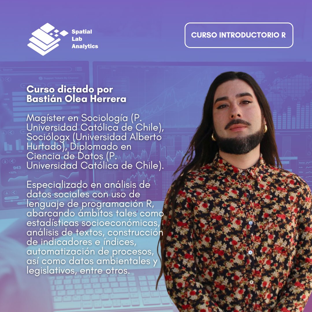 CodigoAbierto25's tweet image. ¿Interesada/o en aprender Visualización y comunicación de resultados? cc @CUribeMendoza
Inicio: Martes 19 de Agosto. Inscripciones Abiertas
Módulo 3 del CURSO: Introducción al Análisis de Datos con #R para Principiantes. #SpatialLab
spatiallab.cl/2da-version-cu…