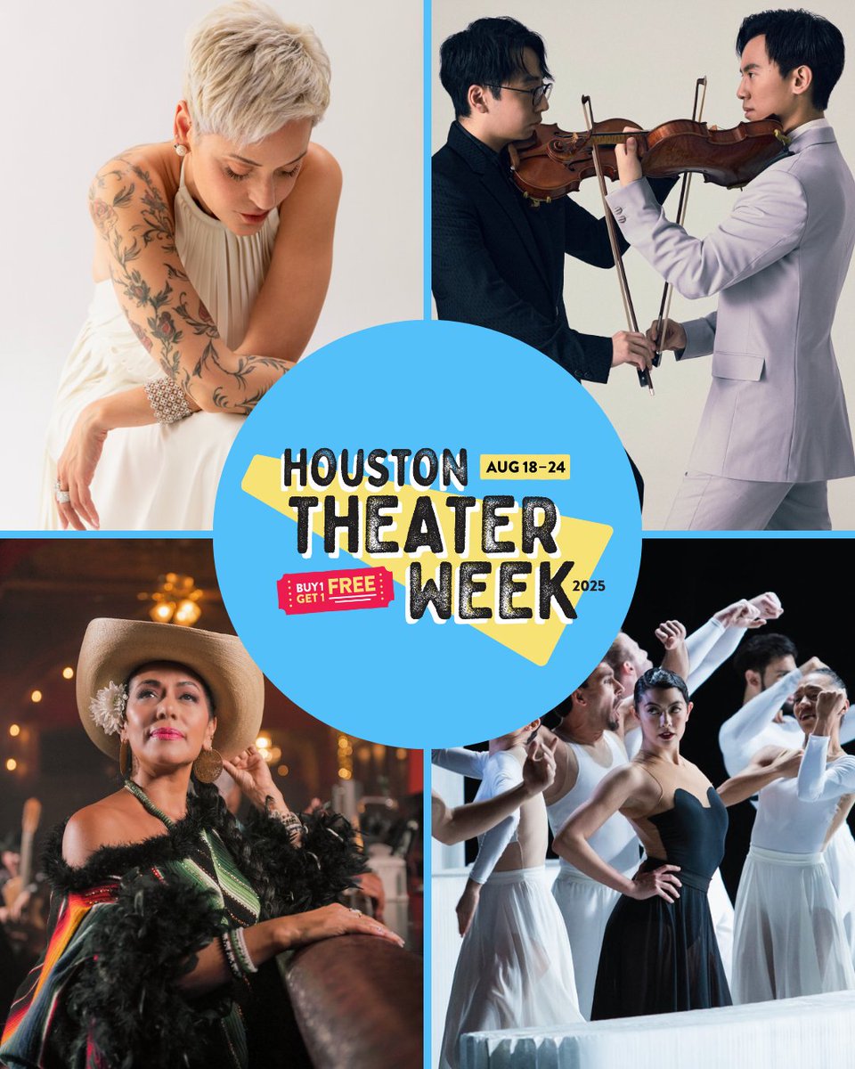 🎉 It’s here! 🎭
Houston Theater Week is NOW LIVE!
Buy One, Get One FREE tickets are up for grabs through AUG 24—no waiting, just booking.

🎟️ Use code HTW25 at checkout
⏳ Limited quantities—they will sell out!

bit.ly/TheaterWeek2025