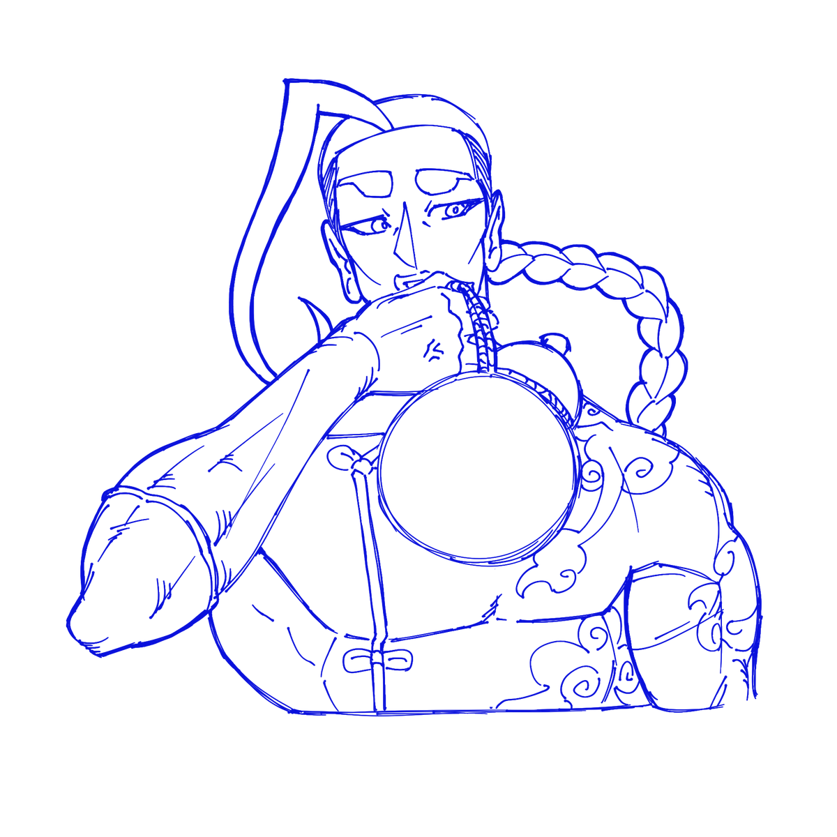 DuckedHead's tweet photo. W.I.P Jamie from Street Fighter 6 https://t.co/0DOkhzIUAk