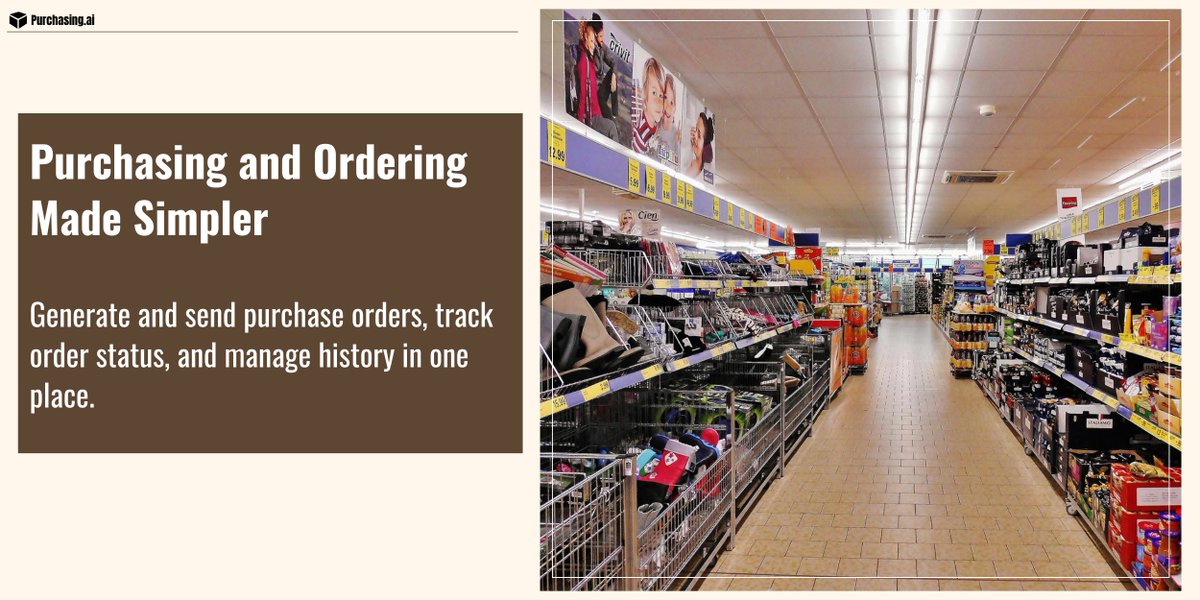 purchasingai's tweet photo. Purchasing and ordering made simpler.
With https://t.co/Gm5bAvcMrY, you can generate purchase orders, track order status, and manage order history—all from one platform.

Book a demo: https://t.co/5I8JrLrIC3

#PurchasingAI #ProcurementSoftware #SmartBuying #RetailOps #B2BTools https://t.co/GzeDczOewp