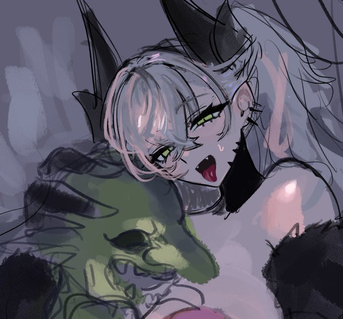 進捗、正直skeb以外で二度と描きたくないと思ったキャラなのですが、それを逆手に取った案が思いついたので 