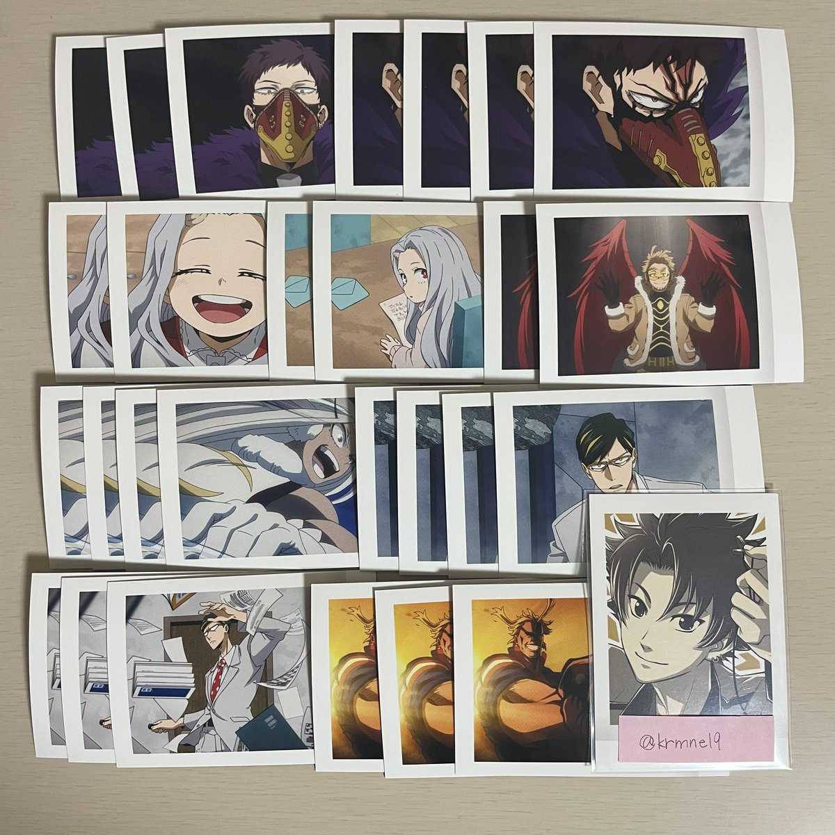 krmne19's tweet photo. 交換 僕のヒーローアカデミア ヒロアカ ぱしゃこれ 4期 - 5期 

求 同異種 拳藤一佳 ＞ 同種 芦戸三奈
譲 画像 1～8

検索からでもお気軽にお声掛けください。 https://t.co/42qPDe4xVB