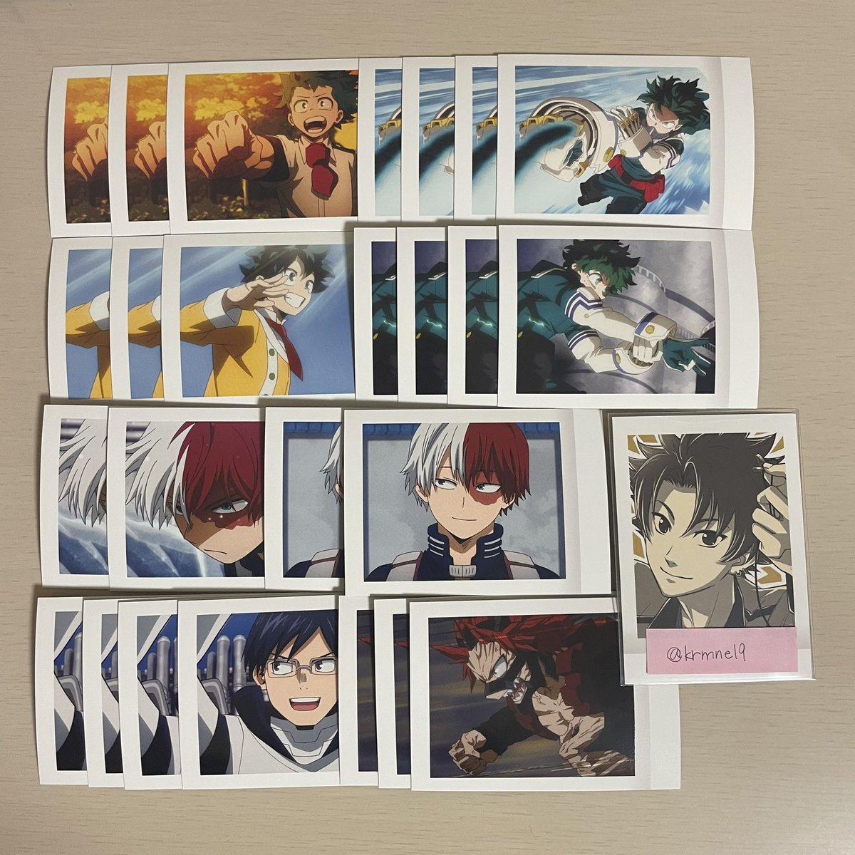 krmne19's tweet photo. 交換 僕のヒーローアカデミア ヒロアカ ぱしゃこれ 4期 - 5期 

求 同異種 拳藤一佳 ＞ 同種 芦戸三奈
譲 画像 1～8

検索からでもお気軽にお声掛けください。 https://t.co/42qPDe4xVB