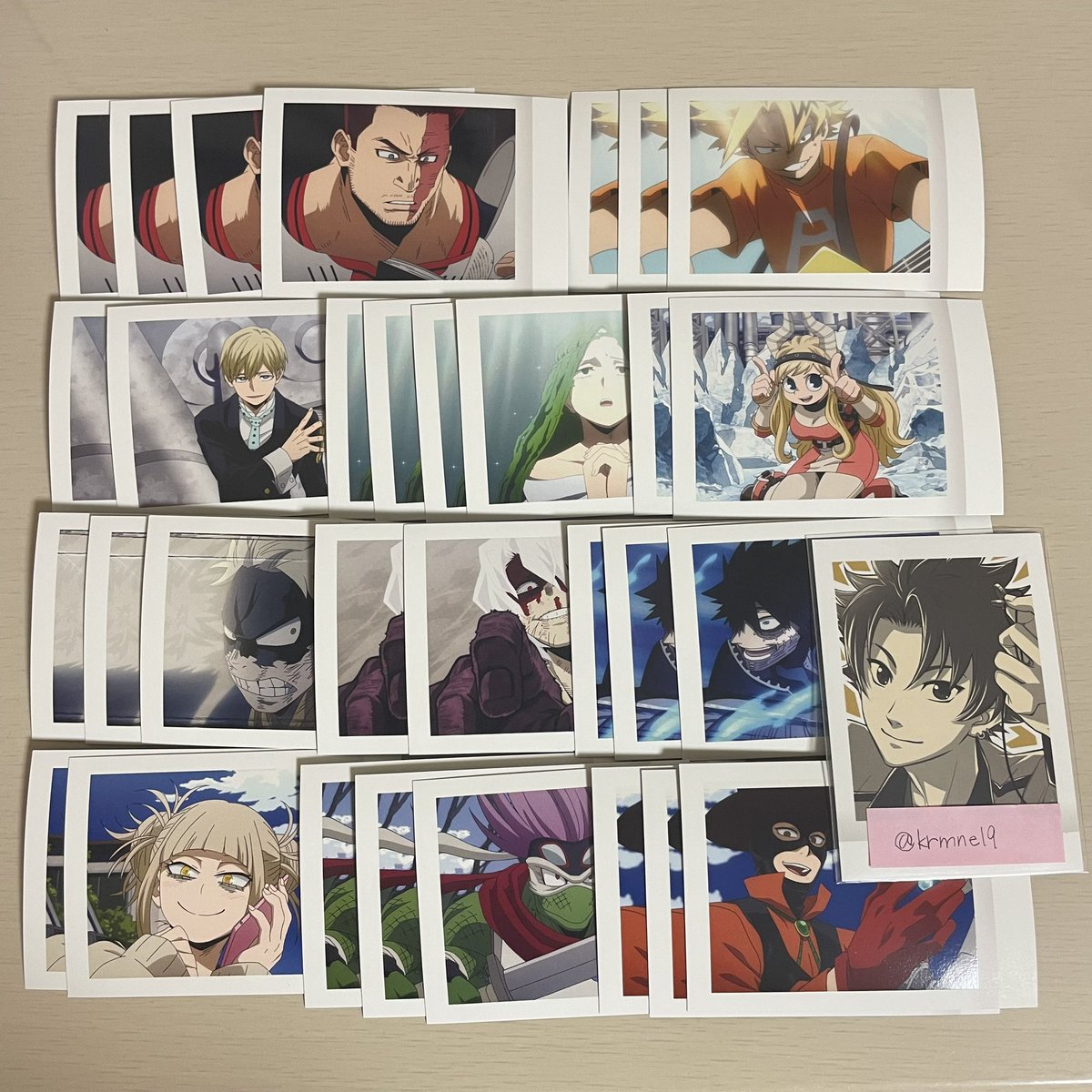 krmne19's tweet photo. 交換 僕のヒーローアカデミア ヒロアカ ぱしゃこれ 4期 - 5期 

求 同異種 拳藤一佳 ＞ 同種 芦戸三奈
譲 画像 1～8

検索からでもお気軽にお声掛けください。 https://t.co/42qPDe4xVB