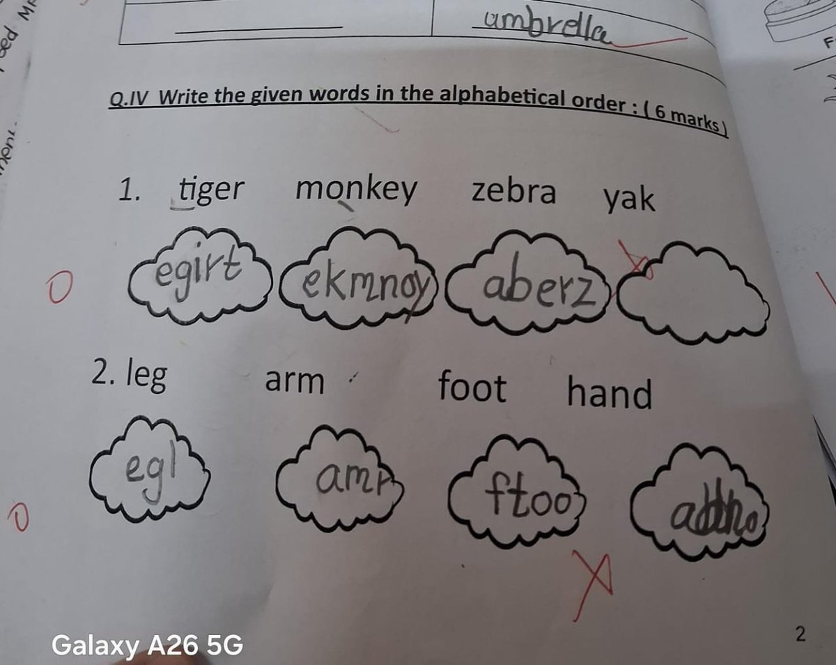 A 6 year olds response nipped in bud by stereotypy and archaic pedagogy...Educating young minds is a tall order indeed.