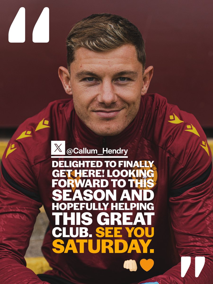 Signed. Sealed. Straight to work 👏

<a href="/Callum_Hendry/">Callum Hendry</a>