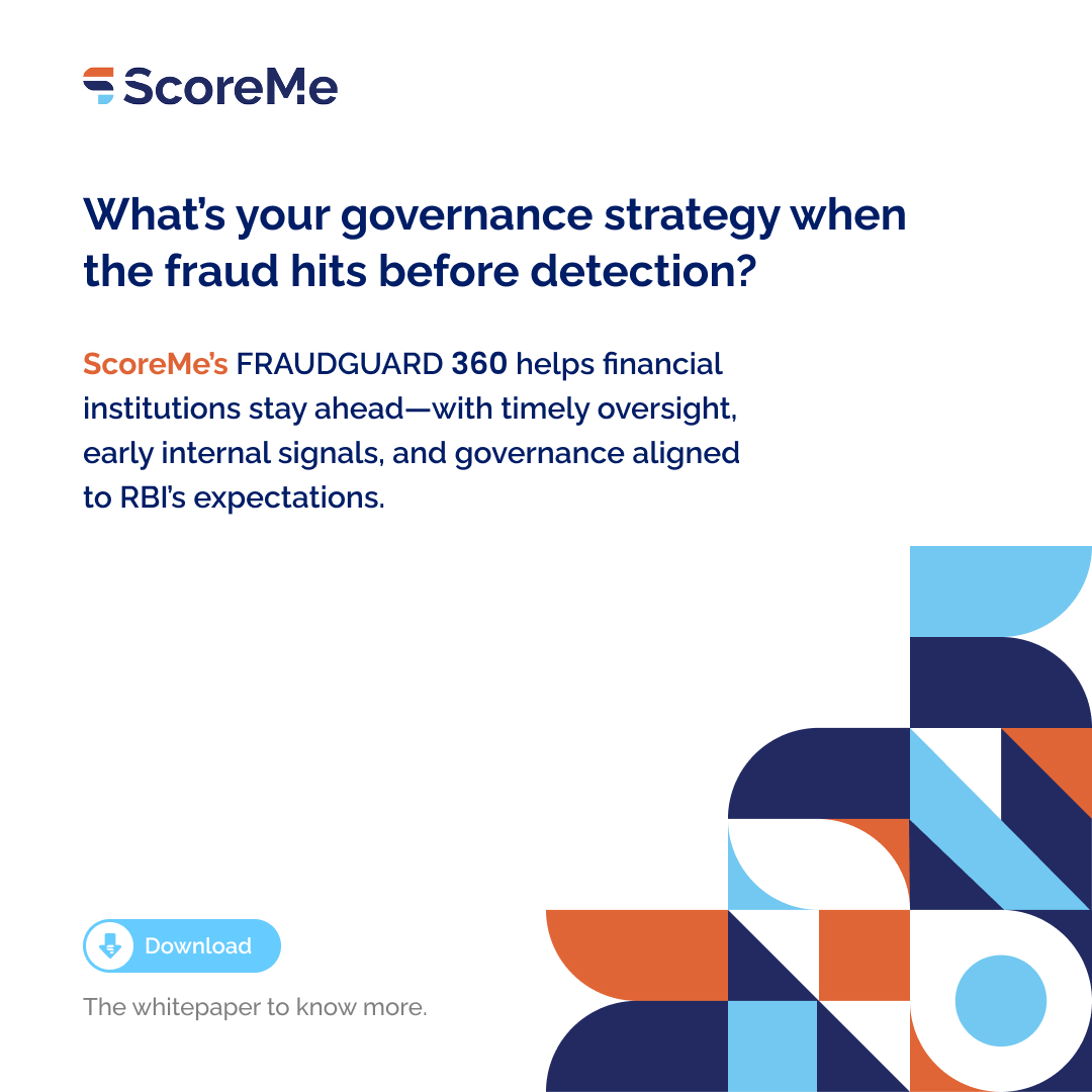 ScoremeSolution's tweet image. 𝗗𝗼𝘄𝗻𝗹𝗼𝗮𝗱 ScoreMe’s whitepaper, “𝗗𝗲𝗰𝗼𝗱𝗶𝗻𝗴 𝗥𝗕𝗜’𝘀 𝗙𝗿𝗮𝘂𝗱 𝗥𝗶𝘀𝗸 𝗠𝗮𝗻𝗮𝗴𝗲𝗺𝗲𝗻𝘁 𝗗𝗶𝗿𝗲𝗰𝘁𝗶𝗼𝗻𝘀” to build a governance-first fraud strategy.
shorturl.at/N0O6o
.
.
.
#digitallending #scoremesolutions #fraudriskmanagement #fraudriskgovernance