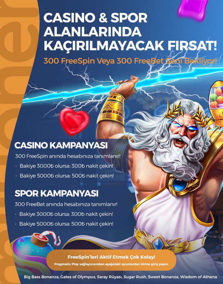 🔵MİLYONER | 300 FreeSpin veya 300 FreeBet

💵500₺ Nakit Çekim İmkanı

 🎮FreeSpin’leri Aktif Etmek Çok Kolay!

✅Güncel Giriş; cutt.ly/JrHWlKdz 

Detaylar: forumfix13.com/konu/milyoner-…

#denemebonusu Jrokez #bahis #MemurAnkaraYolunda #slot Oğuzhan #casino #VakıfbankAdaleteGel
