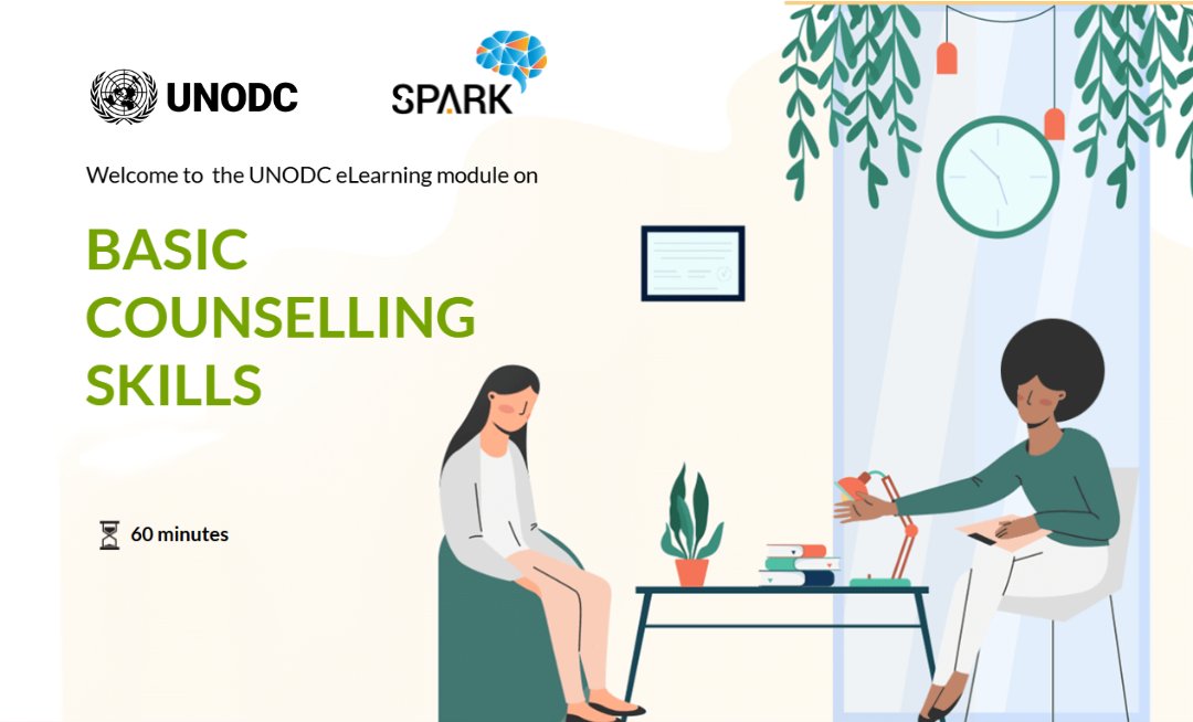 UNODC Learning & Innovation (@learninnovunodc) on Twitter photo 🌞 Summer Course Spotlight Series 🌞
This week in our Drugs & Health theme, we spotlight: Basic Counselling Skills 🗣️
Available in 5 languages, this <a href="/UNODC/">UN Office on Drugs & Crime</a> eLearning module helps health and social service providers:
✨ Build effective counselling strategies
🗂️ Structure 🌞 Summer Course Spotlight Series 🌞
This week in our Drugs & Health theme, we spotlight: Basic Counselling Skills 🗣️
Available in 5 languages, this <a href="/UNODC/">UN Office on Drugs & Crime</a> eLearning module helps health and social service providers:
✨ Build effective counselling strategies
🗂️ Structure