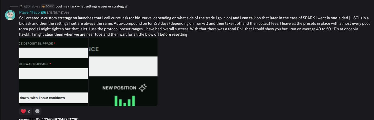 Disclaimer image from HawkFi thread emphasizing DYOR and no financial advice
