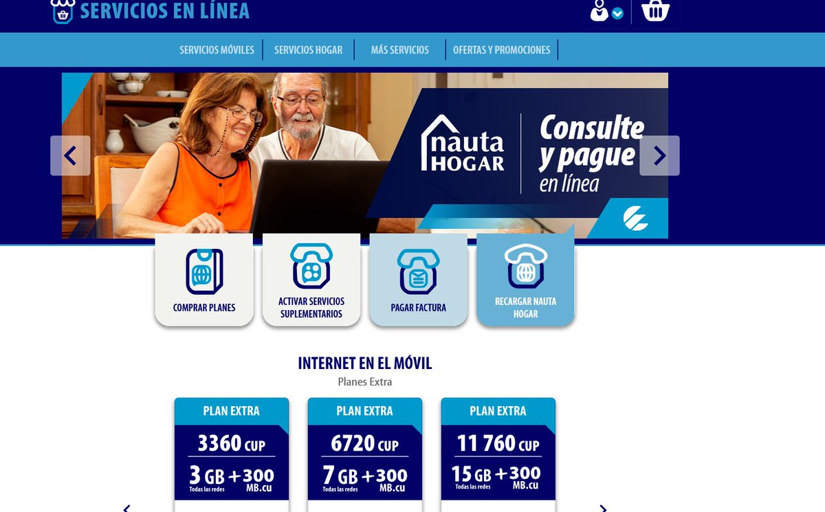 Desde el hogar consulte y pague en línea #nauta...
#ServiciosEnLínea #EtecsaConCuba