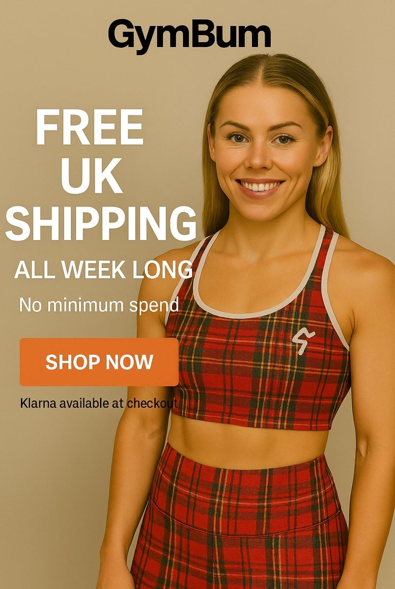 UkGymbum's tweet photo. FREE UK SHIPPING — THIS WEEK ONLY! 

No minimum spend. 

Shop bestselling activewear, everyday essentials &amp; limited drops

Stock up before it ends

https://t.co/LP1NpXE3Yd

#FreeShipping #GymBumUK #UKDeals #FreeUKDelivery #ShopNow #KlarnaUK https://t.co/GIM5h6pRVK