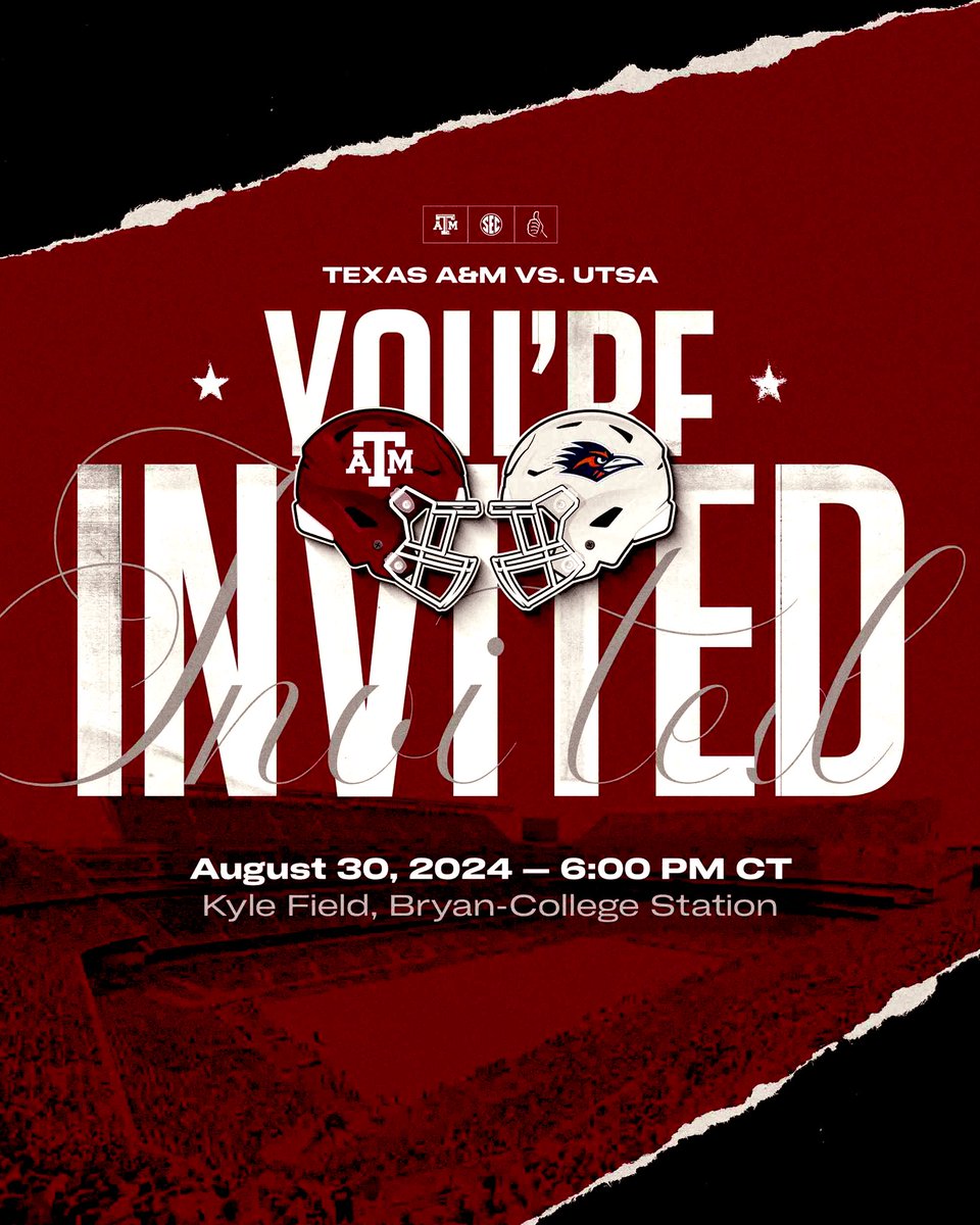 Pumped to be going to CollegeStation for <a href="/AggieFootball/">Texas A&M Football</a> game invite! Thanks <a href="/CoachPMason/">Preston Mason</a> <a href="/PineFootball/">Springtown Football</a> <a href="/Coach_Hulett/">Brian Hulett</a> <a href="/CoachTJones08/">Tayler Jones</a> <a href="/KennethDuesman/">Kenneth Duesman</a> <a href="/DonnieBaggs_/">#HCville</a> <a href="/JClarkHFB247/">Jeremy Clark</a> <a href="/_EliteProspects/">🚨Elite Prospects🚨</a>  <a href="/TXAgs/">TxAgs</a> <a href="/365Aggie/">Aggie Sports 365</a>