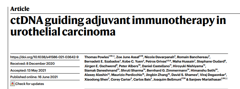 Sumanta K. Pal, MD, FASCO (@montypal) on Twitter photo This is huge. Congrats to <a href="/tompowles1/">Tom Powles</a> <a href="/BartsECMC/">Barts Experimental Cancer Medicine Centre</a> & team who took this from a brilliant paper in <a href="/Nature/">nature</a> in 2021 to a paradigm-shifting + P3 trial. <a href="/BladderCancerUS/">Bladder Cancer Advocacy Network</a> <a href="/IBCG_BladderCA/">IBCG</a> This is huge. Congrats to <a href="/tompowles1/">Tom Powles</a> <a href="/BartsECMC/">Barts Experimental Cancer Medicine Centre</a> & team who took this from a brilliant paper in <a href="/Nature/">nature</a> in 2021 to a paradigm-shifting + P3 trial. <a href="/BladderCancerUS/">Bladder Cancer Advocacy Network</a> <a href="/IBCG_BladderCA/">IBCG</a>