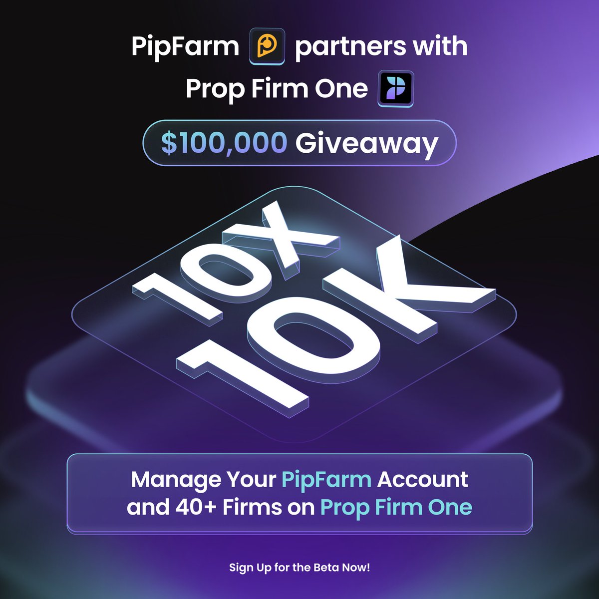Prop Firm One (@propfirmone) on Twitter photo $100k Challenge Account giveaway with <a href="/thepipfarm/">PipFarm | Funded Trader Firm</a> to celebrate the opening of more PF1 Beta spots!
To enter:
🤝 Follow <a href="/PropFirmOne/">Prop Firm One</a> <a href="/thepipfarm/">PipFarm | Funded Trader Firm</a>
❤️️ Like and repost
👥 Tag 2 friends in the comments
📥 Join the Prop Firm One Discord $100k Challenge Account giveaway with <a href="/thepipfarm/">PipFarm | Funded Trader Firm</a> to celebrate the opening of more PF1 Beta spots!
To enter:
🤝 Follow <a href="/PropFirmOne/">Prop Firm One</a> <a href="/thepipfarm/">PipFarm | Funded Trader Firm</a>
❤️️ Like and repost
👥 Tag 2 friends in the comments
📥 Join the Prop Firm One Discord