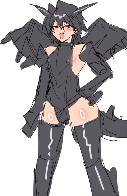 5秒で描いたオッ…レッドアイズブラックドラゴンくん