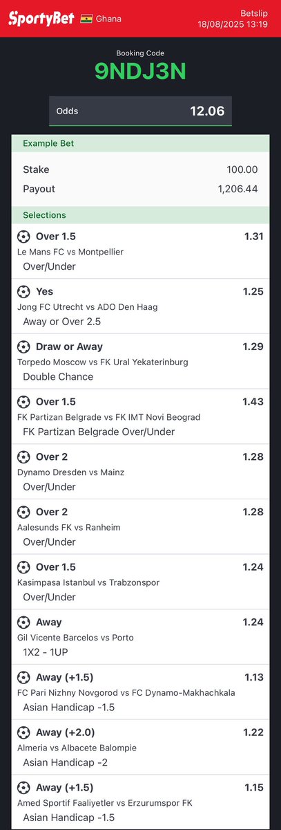 betplug1's tweet photo. 9NDJ3N 12+ Odds, join my telegram https://t.co/Ys5wg9Ulnh https://t.co/TLlmwfZ5d6