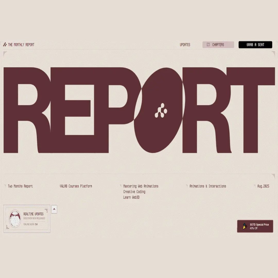 Top CSS Gallery (@_topcssgallery) on Twitter photo TopCssGallery.com is happy to announce the newest SOTD listing (site of the day)
tinyurl.com/3xr7ppa7 18th-August-25. We congratulate <a href="/victorwork_/">Victor Work</a>
#siteoftheday #sotd #2k25 #TopCssGallery #cssgallery #Submit #3D #Animation #ecommerce #Filters #Effects #Gallery TopCssGallery.com is happy to announce the newest SOTD listing (site of the day)
tinyurl.com/3xr7ppa7 18th-August-25. We congratulate <a href="/victorwork_/">Victor Work</a>
#siteoftheday #sotd #2k25 #TopCssGallery #cssgallery #Submit #3D #Animation #ecommerce #Filters #Effects #Gallery