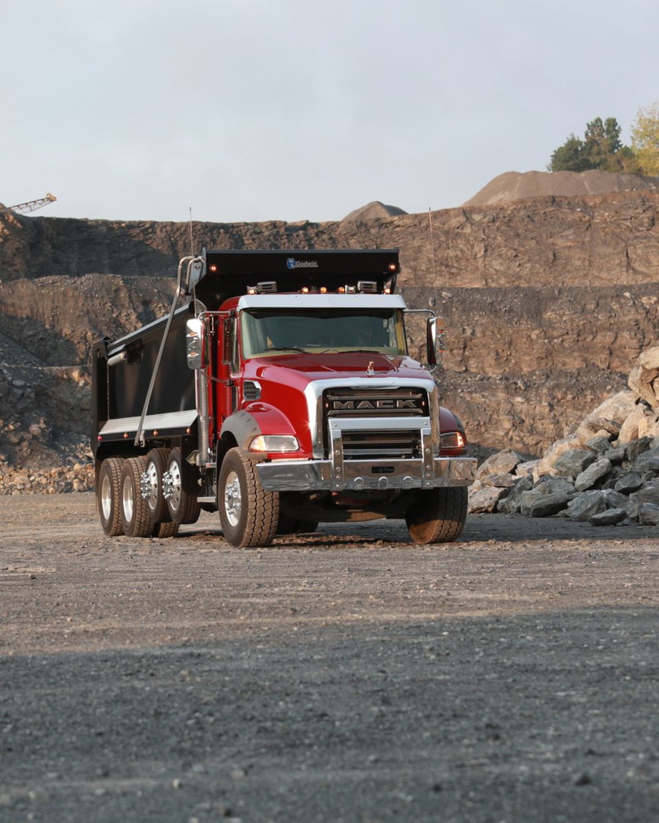 MackTrucks's tweet photo. Heavy loads, tight turns, tough terrain? The #MackGranite isย ready for the hard work. https://t.co/6d8KG7fmPh