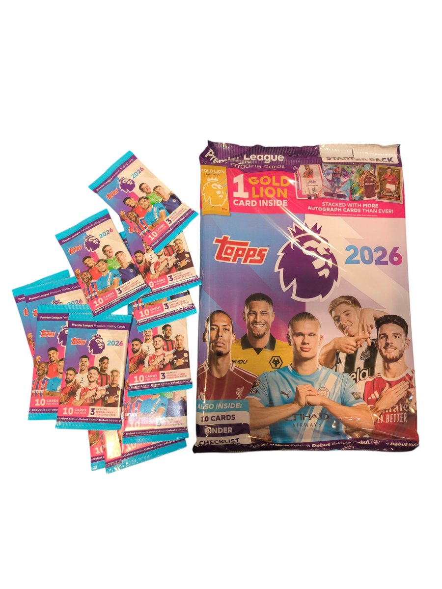New!
Topps Premier League 2026 trading cards and starter packs now available in-store and online! 

premiersports.ie