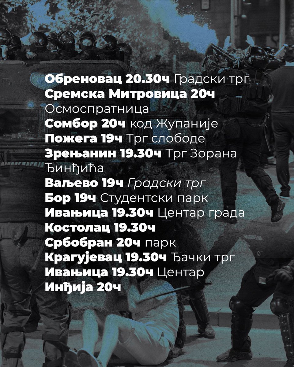 Studenti_U_Blokadi (@studentblokade) on Twitter photo Где смо оно стали? ⚡️
Локације које смо пропустили пишите у коментарима! 👇🏼 Где смо оно стали? ⚡️
Локације које смо пропустили пишите у коментарима! 👇🏼