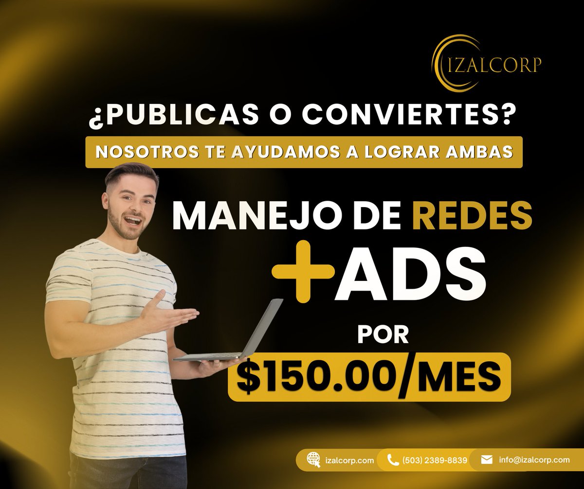 izalcorp's tweet photo. Te ayudamos a construir una presencia digital sólida y campañas que realmente generen resultados.

📱 Contenido con intención
🎨 Diseño que refleja tu marca
📈 Publicidad en Meta y Google Ads con segmentación estratégica

#RedesSociales #MarketingDigital #GestiónDeRedes https://t.co/qgJUsSf9BZ